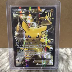 Pokemon Pikachu EX Full Art Promo Holo XY124 Basic 130 HP Card XY - Image 1