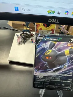 2022 Pokemon SWSH 203 Umbreon V Black Star Promo Holo Mint Look! - Image 2