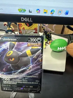 2022 Pokemon SWSH 203 Umbreon V Black Star Promo Holo Mint Look! - Image 3