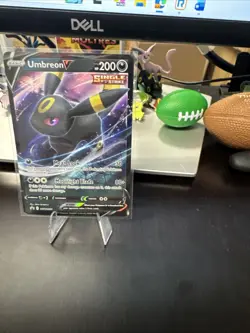 2022 Pokemon SWSH 203 Umbreon V Black Star Promo Holo Mint Look! - Image 4