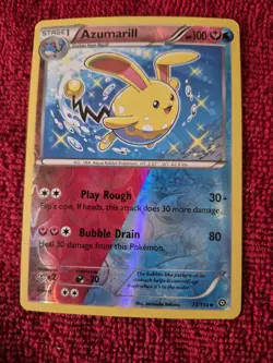 Pokemon Azumarill 77/114 XY - Steam Siege Reverse Holo. NP. nm/mt+ - Image 2