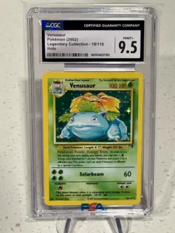 2002 Pokemon Venusaur 18/110 Legendary Collection Rare Holo CGC 9.5 MINT+ - Image 1