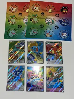 Pokemon 2026 First Partner Illustration Collection Series 1 Promo Set Of 6!! - Image 1