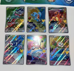 Pokemon 2026 First Partner Illustration Collection Series 1 Promo Set Of 6!! - Image 2