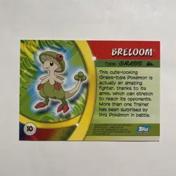 Breloom #10 Pokemon Topps Advanced Challenge 2004 - Image 2
