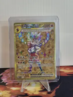 Pokemon TCG Cinderace ex 163 Sv: Scarlet & Violet Gold Holo Black Star Promo - Image 1