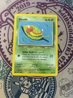 Pokemon 70/75 Weedle Neo Discovery Common - Image 3