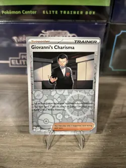 Giovanni's Charisma 161/165 151 Pokemon Reverse Holo Near Mint - Image 1