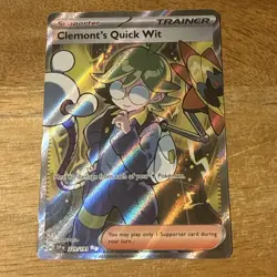 Pokemon TCG - Clemont's Quick Wit - 229/191 - Surging Sparks - Image 1