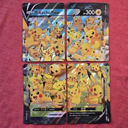 Pokemon Lot: Pikachu V Union SWSH139 SWSH140 SWSH141 SWSH142 4 Promo Set - LP/NM - Image 1