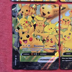 Pokemon Lot: Pikachu V Union SWSH139 SWSH140 SWSH141 SWSH142 4 Promo Set - LP/NM - Image 4