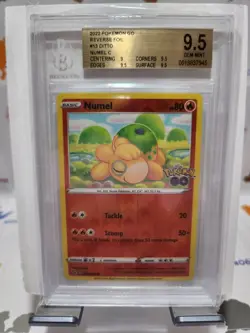 2022 Pokemon Go Reverse Foil #13 Ditto Numel BGS 9.5 - Image 1
