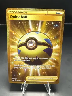 Pokemon TCG Quick Ball (Secret) 216/202 Swsh01: Sword & Shield Holo - Image 1
