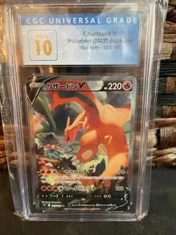 CGC PRISTINE 10 Charizard V Alt Art 2022 Pokemon Japanese S9 #103/100 Star Birth - Image 1