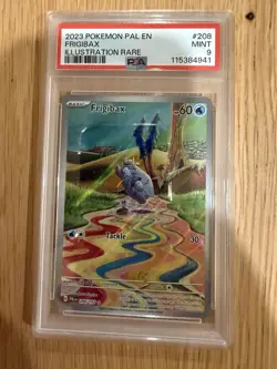 Pokemon Frigibax Illustration Rare Holo PSA 9 Sv02 Paldea Evolved 208/193 2023 - Image 1