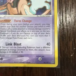 Pokemon TCG Deoxys (Normal) EX Deoxys 16/107 Holo Holo Rare - NM/LP - Image 3