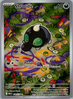 Shroodle 149/132 Illustration Rare Mega Evolution Pokemon Holo Near Mint - Image 1
