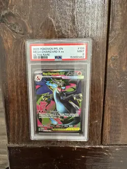 Pokemon TCG Mega Charizard X ex 109/094 Phantasmal Flames Ultra Rare Holo PSA 9 - Image 1