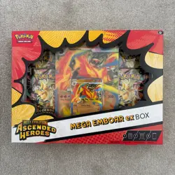 Sealed Pokemon: Mega Evolution Ascended Heroes Mega Emboar Ex Box - UK✅📮📦 - Image 2