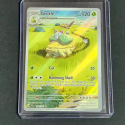 Pokemon Grotle Illustration Rare Holo 164/162 SV05 Temporal Forces Stage 1 120HP - Image 1