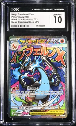 2025 Pokemon MEP EN BSP Collezione Ultra Premium #023 Mega Charizard X ex CGC 10 - Image 1