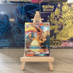 Pokemon TCG Charizard GX 9/68 - Hidden Fates - Battle Academy (Deck Stamp) NM - Image 1
