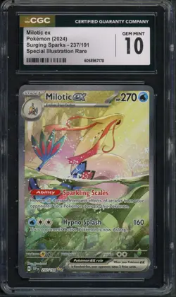 Pokemon CGC 10 Surging Sparks Special Illustration Rare Milotic EX 237/191 - Image 1