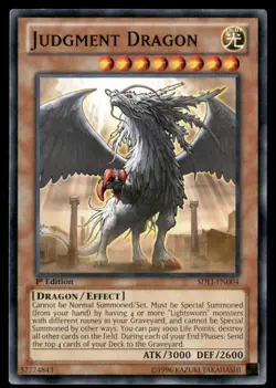 Judgment Dragon Structure Deck: Realm of Light SDLI-EN004 Yugioh LP - Image 1