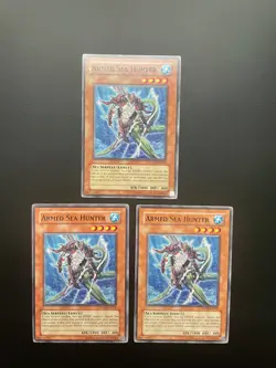 Yugioh Armed Sea Hunter ANPR-EN025 Unlimited Edition Common LP/MP Playset X3 - Image 1