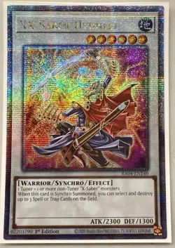 XX-Saber Hyunlei 1st Edition Quarter Century Secret Rare RA04-EN140 Yu-Gi-Oh! - Image 1