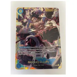 Monkey.D.Luffy OP11-118 A Fist of Divine Speed Secret Rare Foil Rush 8000 Bandai - Image 1