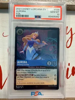 PSA 10! 2023 Disney Lorcana EN 1 Aurora Foil #139 Gem Mint!! - Image 3