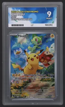 Pokemon Pikachu TCG SVP027 Black Star Promo ACE 9 - Image 1