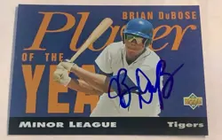 Brian DuBose SIGNED 1994 Upper Deck Minor League POY Card #PY25 RC Auto Tigers - Image 1