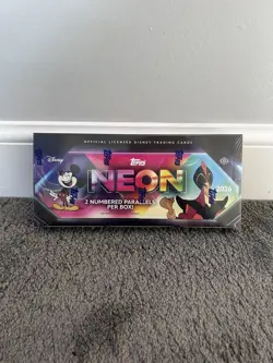 Disney Topps NEON Trading Cards - Sealed Hobby Box - Image 1