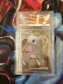 Mew ex Metal 205/165 Ace 9 151 Gold Full Art Graded Pokemon Card Secret Rare ENG - Image 1