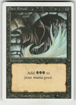 MTG Dark Ritual C Revised Edition MP - Image 1