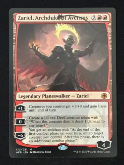 1x MTG Zariel, Archduke of Avernus - Adventures in the Forgotten Realms (AFR) - Image 1