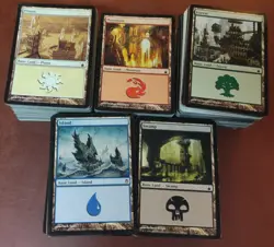 600 Basic Land ~ MIXED ~ Many Different Sets mtg Mana Lot PLAYED - Image 1