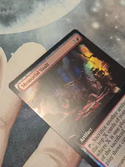 R 0336 Memorial Vault FOIL EXTENDED ART Rare Edge of Eternities MTG EOE Artifact - Image 2