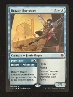 1x MTG Brazen Borrower - Throne of Eldraine (ELD) #39 - Magic the Gathering - Image 1