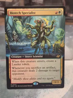 R 0347 Biotech Specialist EXTENDED ART Rare Edge of Eternities MTG EOE Insect - Image 1