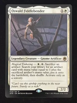 1x MTG Oswald Fiddlebender - Adventures in the Forgotten Realms (AFR) #28 - Image 3