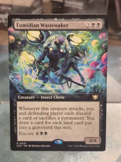 R 0028 Eumidian Wastewaker COMMANDER EXTENDED ART Edge of Eternities MTG Card - Image 1