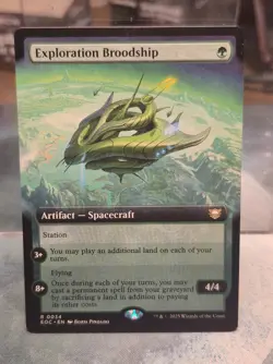R 0034 Exploration Broodship COMMANDER EXTENDED ART Edge of Eternities MTG Card - Image 1