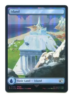 Island FOIL Basic Land #0299 NM Final Fantasy FIN MTG Magic the Gathering FFVIII - Image 1
