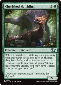 Cherished Hatchling - Near Mint MTG Foundations Jumpstart - Image 1