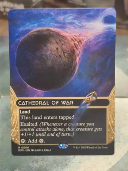 R 0006 Cathedral of War STELLAR SIGHTS BORDERLESS Edge of Eternities MTG Card - Image 1