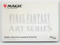 MTG Final Fantasy Art Series Shadow, Mysterious Assassin x1 NM Art Card - Image 2