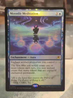 FOIL R 0069 Moonlit Meditation Aura Rare Edge of Eternities EOE MTG Card - Image 1